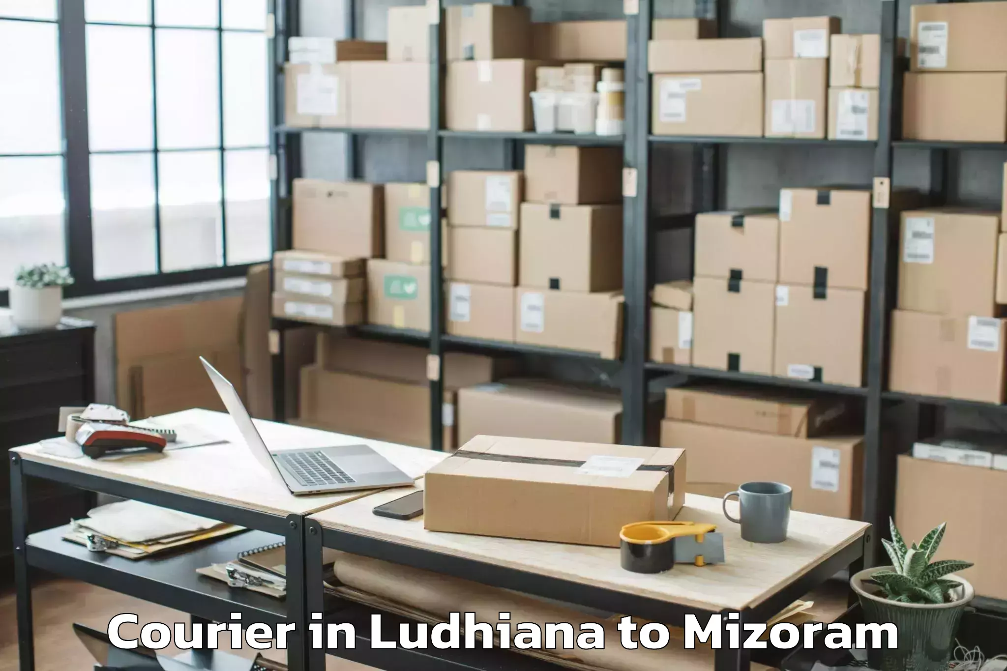 Ludhiana to Aizawl Courier